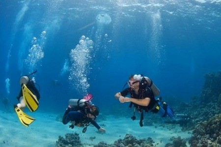 diving at Cham Island